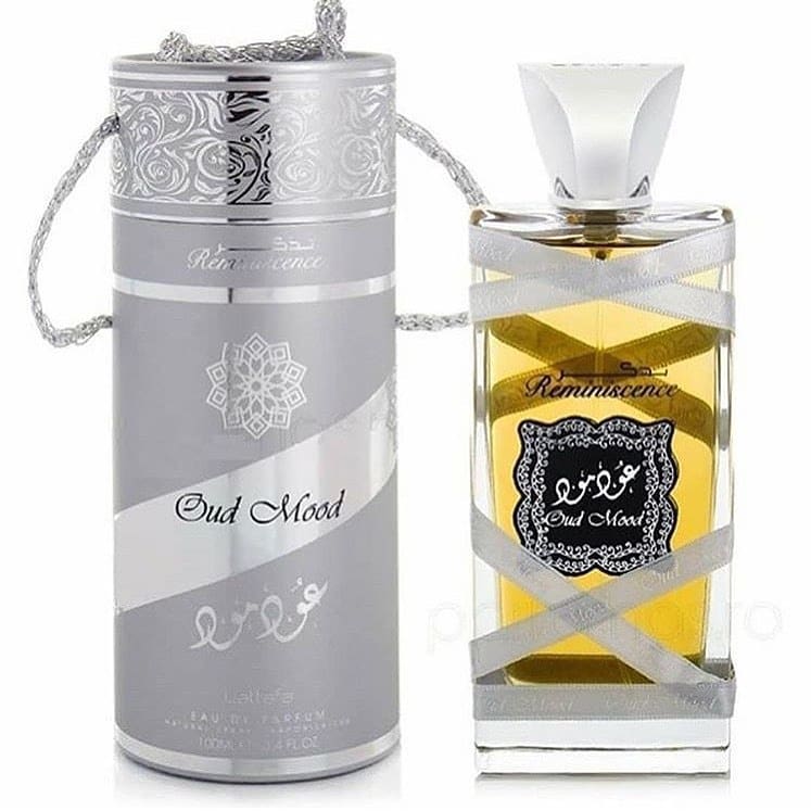 Oud Mood silver Reminiscence by Lattafa 3.4fl Oz, 100ml